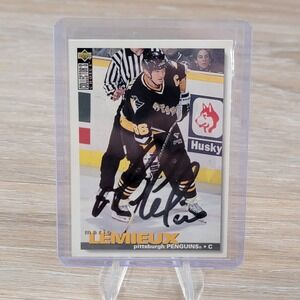 Mario Lemieux Autographed 1995 Upper Deck Collectors Choice Pittsburgh Penguins